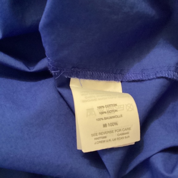 J. Crew Cotton Dress, Royal Blue, Size 8 - Picture 6 of 11